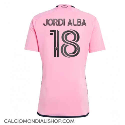 Maglie da calcio Inter Miami Jordi Alba #18 Prima Maglia 2024-25 Manica Corta